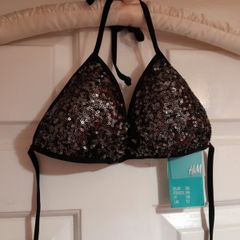 H&M sequined bikini bra
