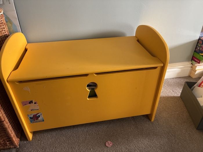 Ikea yellow toy chest /bench