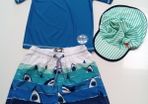 Boys Swimming Costume Age 4-5 years including Swim Hat