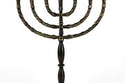 Vintage Brass 7 Branch Menorah Candelabra