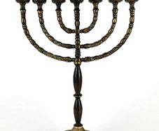 Vintage Brass 7 Branch Menorah Candelabra