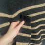 Sezane Mohair Wool Pullover Sz 6UK XS Metallic Striped Lurex Fuzzy Knit Image 4