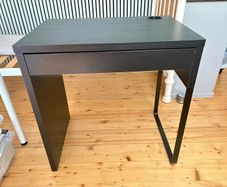black study desk