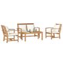 Garden Sofa Set Natural Solid teak wood Image 2