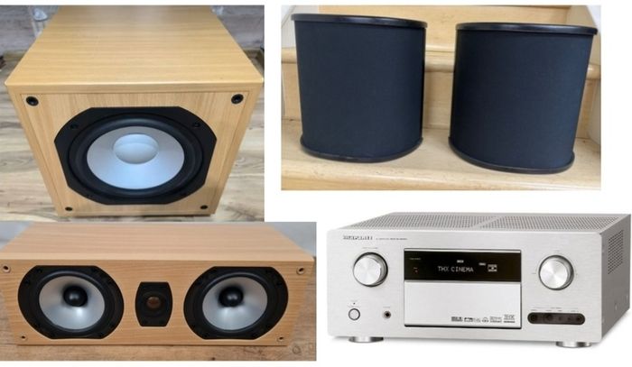 Monitor Audio speakers x 4 plus Marantz AV Amp