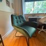 Forest Green Armchair Image 3
