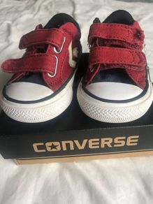 Toddler Converse Cons Star Player burgundy size UK 3