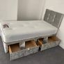 New Stylish SINGLE ,Double, King And Superking Sizes Divan Beds Instock. Tufted Memory Foam Mattresses And Optional Drawers Available Image 4