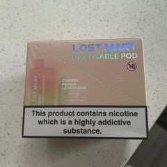 Unopened box of lost marys - cherry peach lemonade