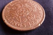 1949 English Two Shilling Coin - George VI.