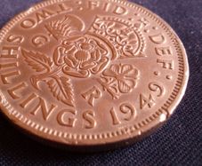 1949 English Two Shilling Coin - George VI.