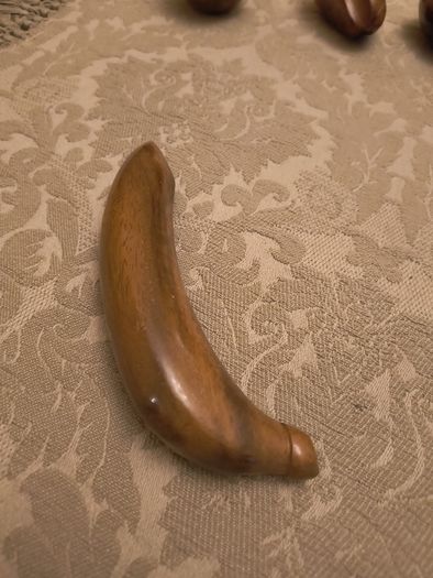 Carved Wooden Fruit.