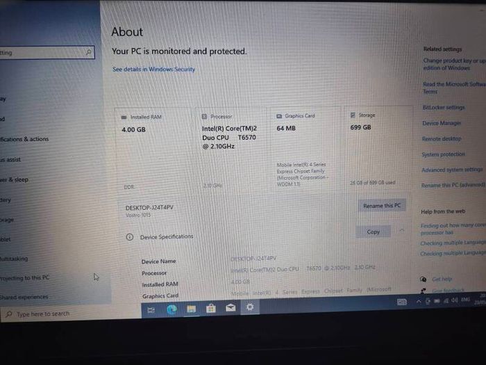 dell vostro 1015