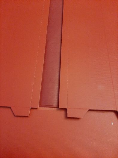 new luxury gift box Red with tissue paper in wrapping