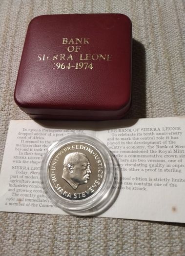 Silver  Proof   Sierra  Leon