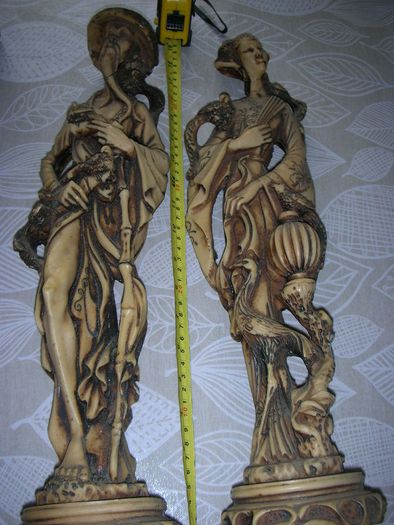 Pair of very large Chinese figures Asian/Oriental Antique Chinese Statues