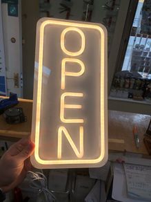 Large OPEN Neon Sign for Businesses and Shops