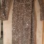 Silver Sequin Off shoulder Maxi Dress Image 6