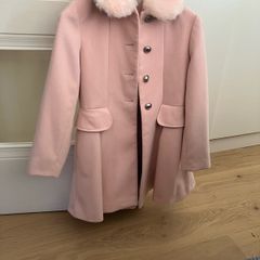 Monsoon girls pink coat aged 11-12
