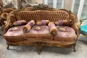 Beautiful old salon set in great condition with nice unusual colours 5 piece