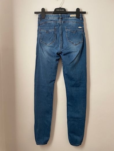 DIESEL JEANS High Waist Skinny Leg Bum Lift Blue Size 26/32!