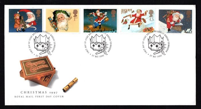 1997 Great Britain Christmas Commemorative Stamps Royal Mail Addressed First Day Cover (FDC).