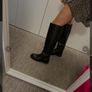 Leather Tall Boots Size Uk 6 Image 2