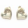 ST Justin Celtic Hearts Sterling Silver Earrings, In Original Box Image 3