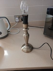 Brass Style Table Lamp Without  Shade.  New