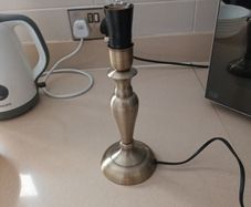 Brass Style Table Lamp Without  Shade.  New