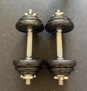 2 x 10KG Adjustable Dumbbells