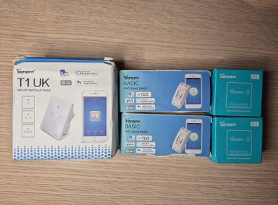 Sonoff WiFi. Smart home, device set to turn on and off any electronic remotely. Brand New