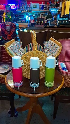 Vintage 1960's new/old stock Vacco flasks