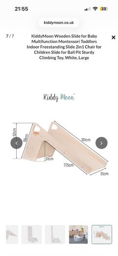 Kiddy Moon Indoor Wooden Slide
