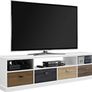 Mercer Tv Console Multicolour Drawers 65" White - 1773096pcomuk Image 3