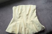 Zara yellow bandeau top uk8