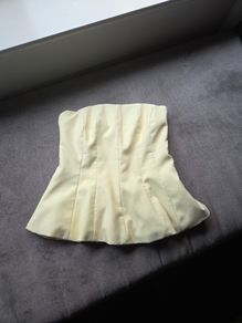 Zara yellow bandeau top uk8