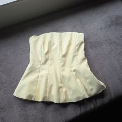 Zara yellow bandeau top uk8