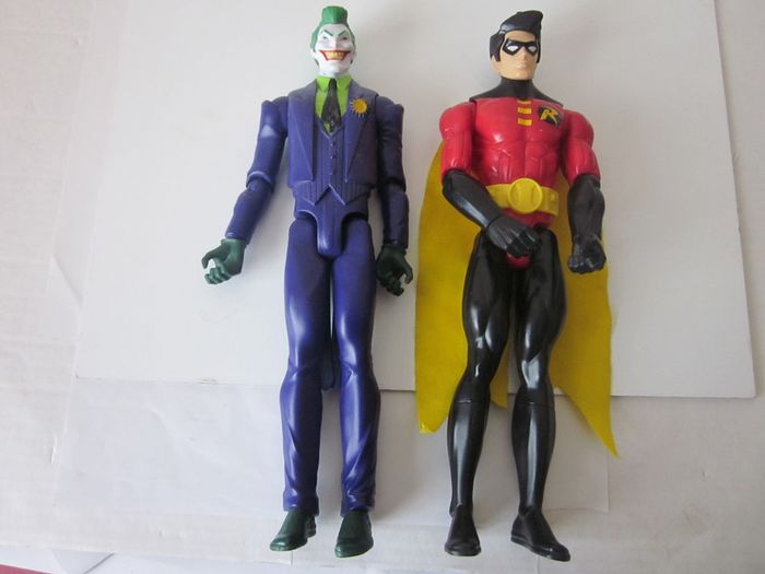 DC Comics Batman Mechs vs Mutants The Joker and Robin Mattel 12inch Posable  Action Figures