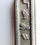 Vintage 925 Sterling Silver Egyptian Cartouche Design Charm pendant Hallmarked, and chain L 16" - 14,83g Image 8