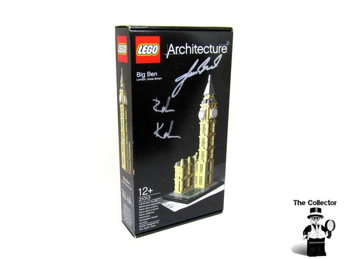 LEGO 21013 Architecture Big Ben Signed by Two Lego Designers Rok Zgalin Kobe And James Berard Who Was The Designer Of The Lego Big Ben Model 10253 Very Rare For Two Lego Designers To Sign The One Set Brand New In Box Retired Set