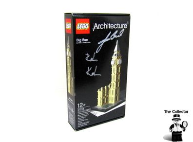 LEGO 21013 Architecture Big Ben Signed by Two Lego Designers Rok Zgalin Kobe And James Berard Who Was The Designer Of The Lego Big Ben Model 10253 Very Rare For Two Lego Designers To Sign The One Set Brand New In Box Retired Set
