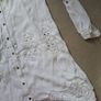 River island white embroidered dress shirt uk12 Image 2