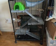Used small pet cage/ starter kit