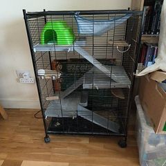 Used small pet cage/ starter kit