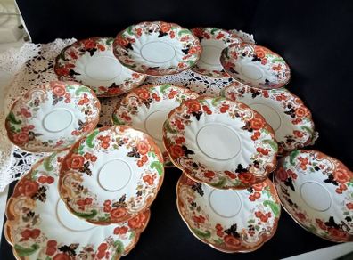 Rare Antique  Royal Winsor Bone China Imari Plates