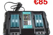 Twin Li-Ion Battery Charger for Makita Range Of Tools 7.2V - 18V