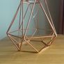 Industrial style geometric wire lamp shade Image 6