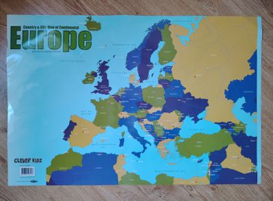 Wall Chart - Map of Europe