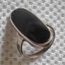Sterling silver onyx stone ring Image 4